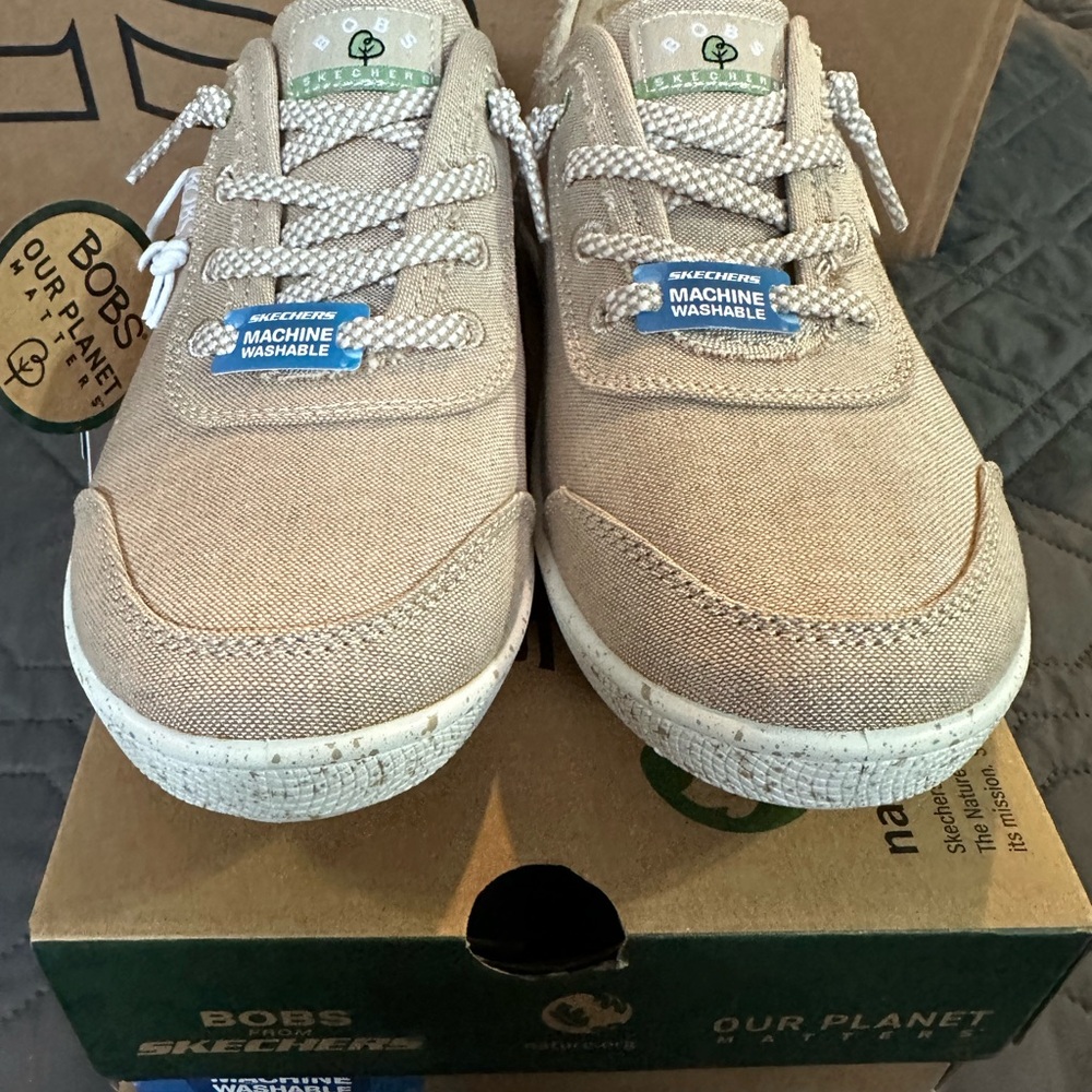 Skechers BOBS Women’s Tan Sneakers